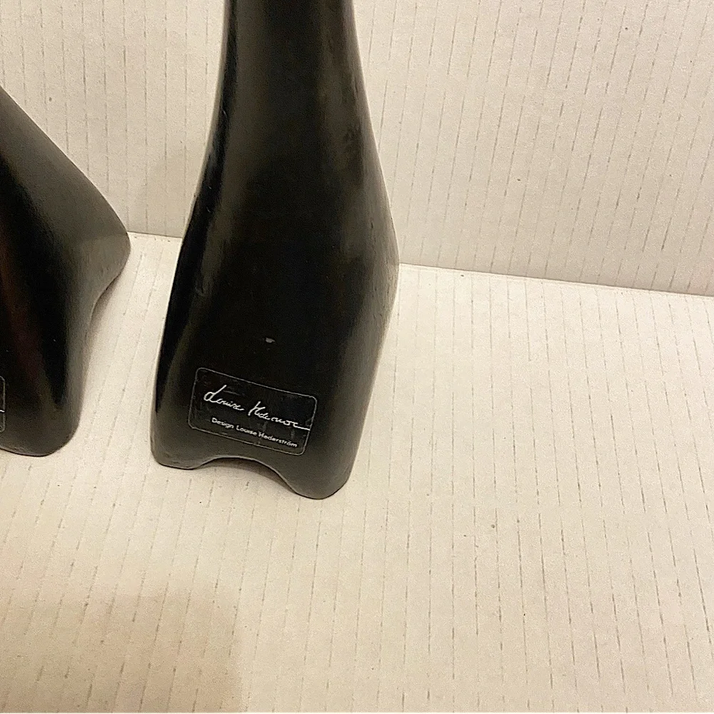 Louise Hederstrom Monochrome Art Interpretive Abstract Sculpture Lot Of 2. - Picture 2 of 2